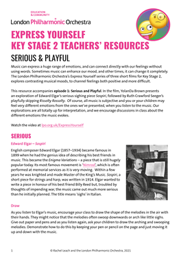 Express Yourself Key Stage 2 Teachers' Resources
