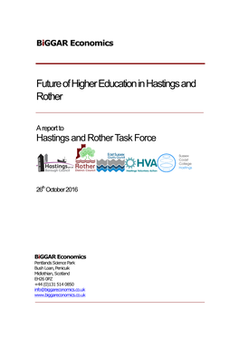 Future of Higher Education in Hastings and Rother