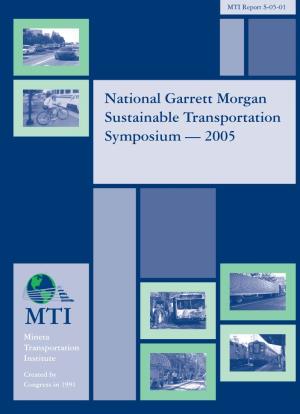 National Garrett Morgan Sustainable Transportation Symposium