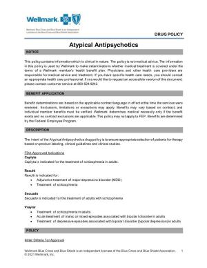 Atypical Antipsychotics NOTICE