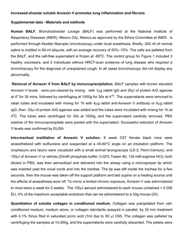 Increased Alveolar Soluble Annexin V Promotes Lung Inflammation and Fibrosis