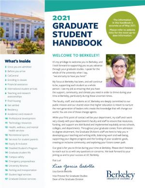 2021 Graduate Student Handbook