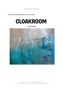 Lynda Benglis’, Cloakroom, Issue 2, Summer 2020