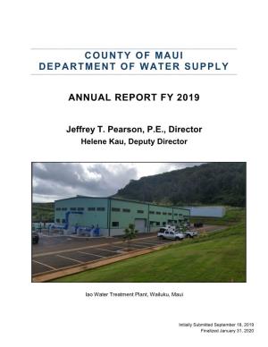 Annual Report Fy 2019