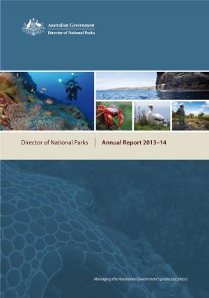Director of National Parks Annual Report 2013-14