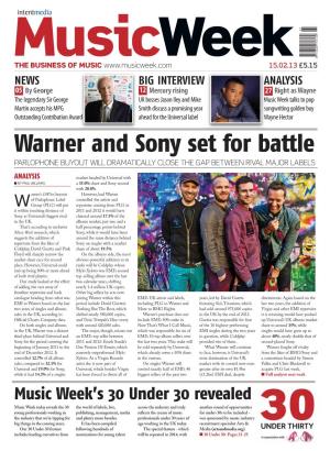 Warner and Sony Set for Battle