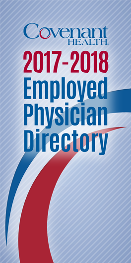 2017-2018 Employed Physician Directory