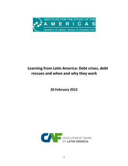 Latin America's Debt Crisis and “Lost Decade”