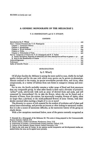 A Generic Monograph of the Meliaceae