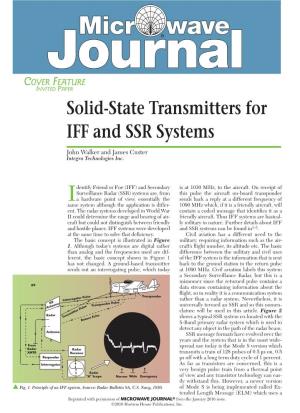 Solid-State Transmitters for IFF and SSR Systems