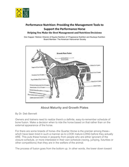 Performance Nutrition: Providing the Management Tools to Support the Performance Horse Helping You Make the Best Management and Nutrition Decisions