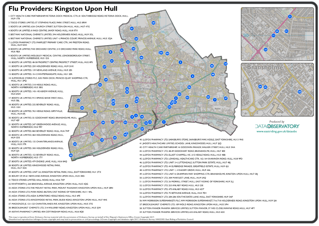 Flu Providers: Kingston Upon Hull 1