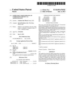 (12) United States Patent (10) Patent No.: US 8,455,478 B2 March (45) Date of Patent: Jun