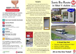 Scenic Bus Routes in West Y Rkshire