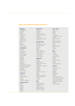 Elenco Dei Comuni Per Ambito Territoriale