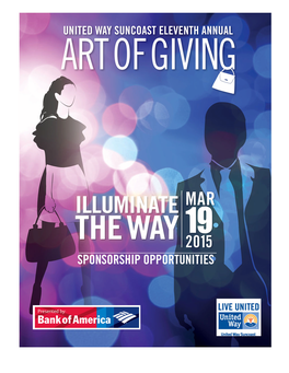 2015 United Way Suncoast Art of Giving Sponsorship Commitment Form