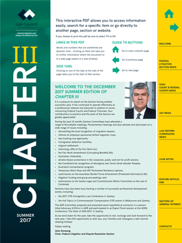 The December 2017 Summer Edition of Chapter