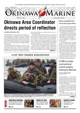 Okinawa Area Coordinator Directs Period of Reflection