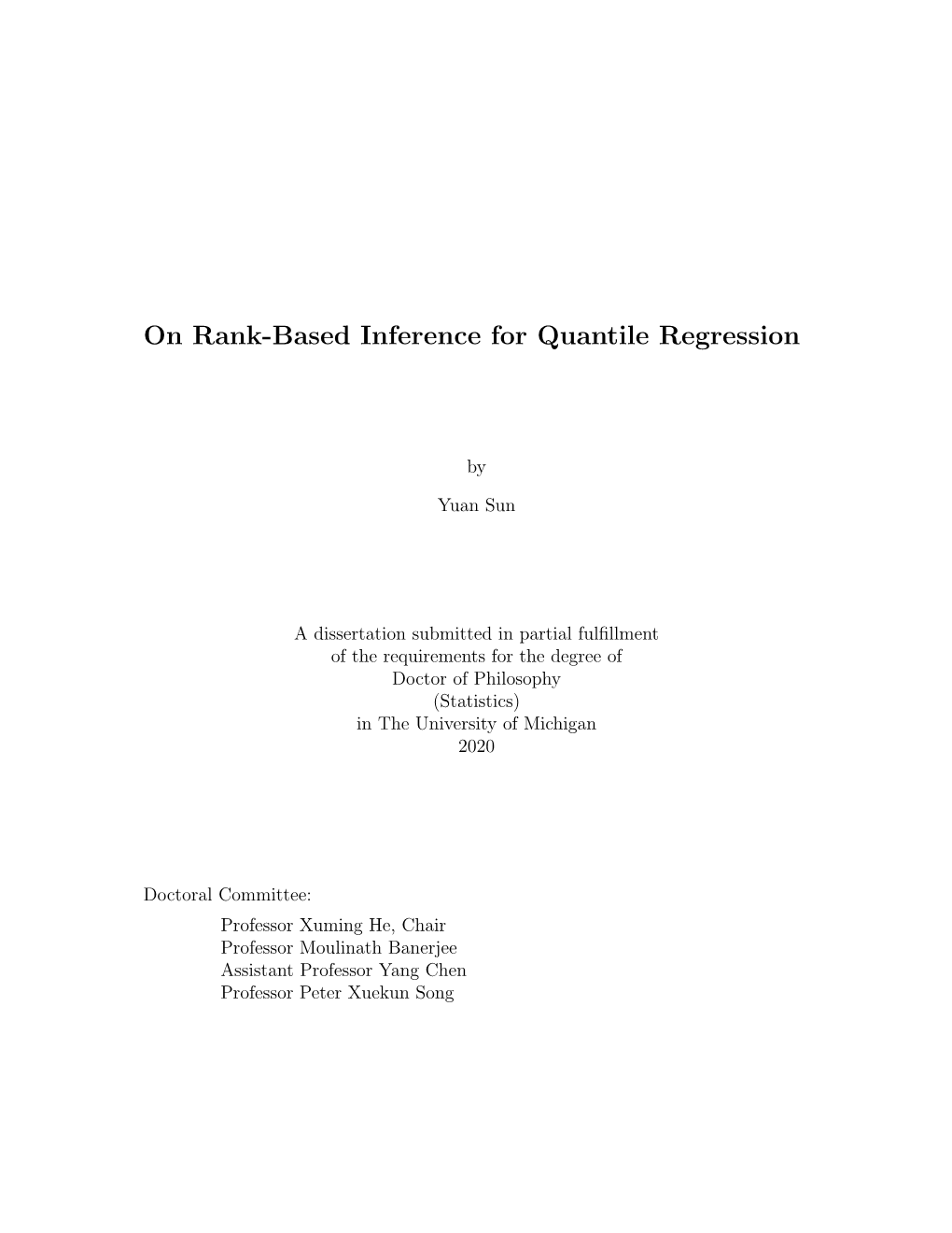 On Rank-Based Inference for Quantile Regression