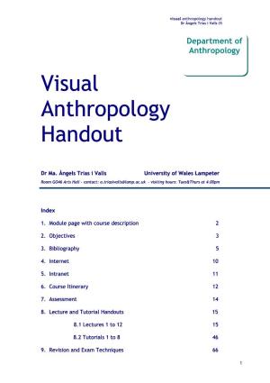 Visual Anthropology Complete Handout.Pdf