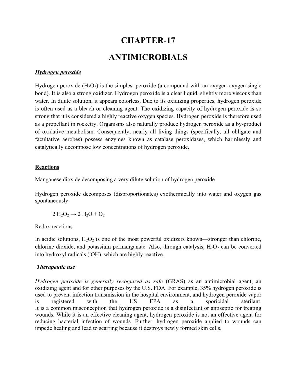 Chapter-17 Antimicrobials