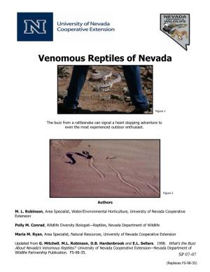 Venomous Reptiles of Nevada