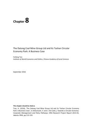 Chapter 8. the Datong Coal Mine Group Ltd and Its Tashan Circular