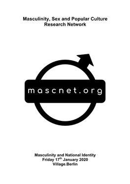 Masculinity, Sex and Popular Culture Research Network