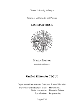 CEGUI Unified Editor