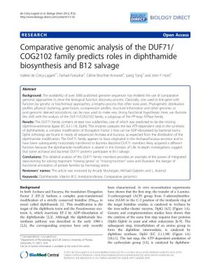 Comparative Genomic Analysis of The