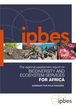 Biodiversity and Ecosystem Services for Africa