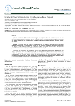 Synthetic Cannabinoids and Dysphonia: a Case Report