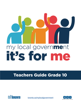 Grade 10 Teachers Guide Was Originally Written in 2010 by Stephen Young, Executive Director Civics Education Network