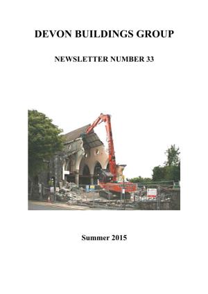 NEWSLETTER 33 COVER PAGE.Indd