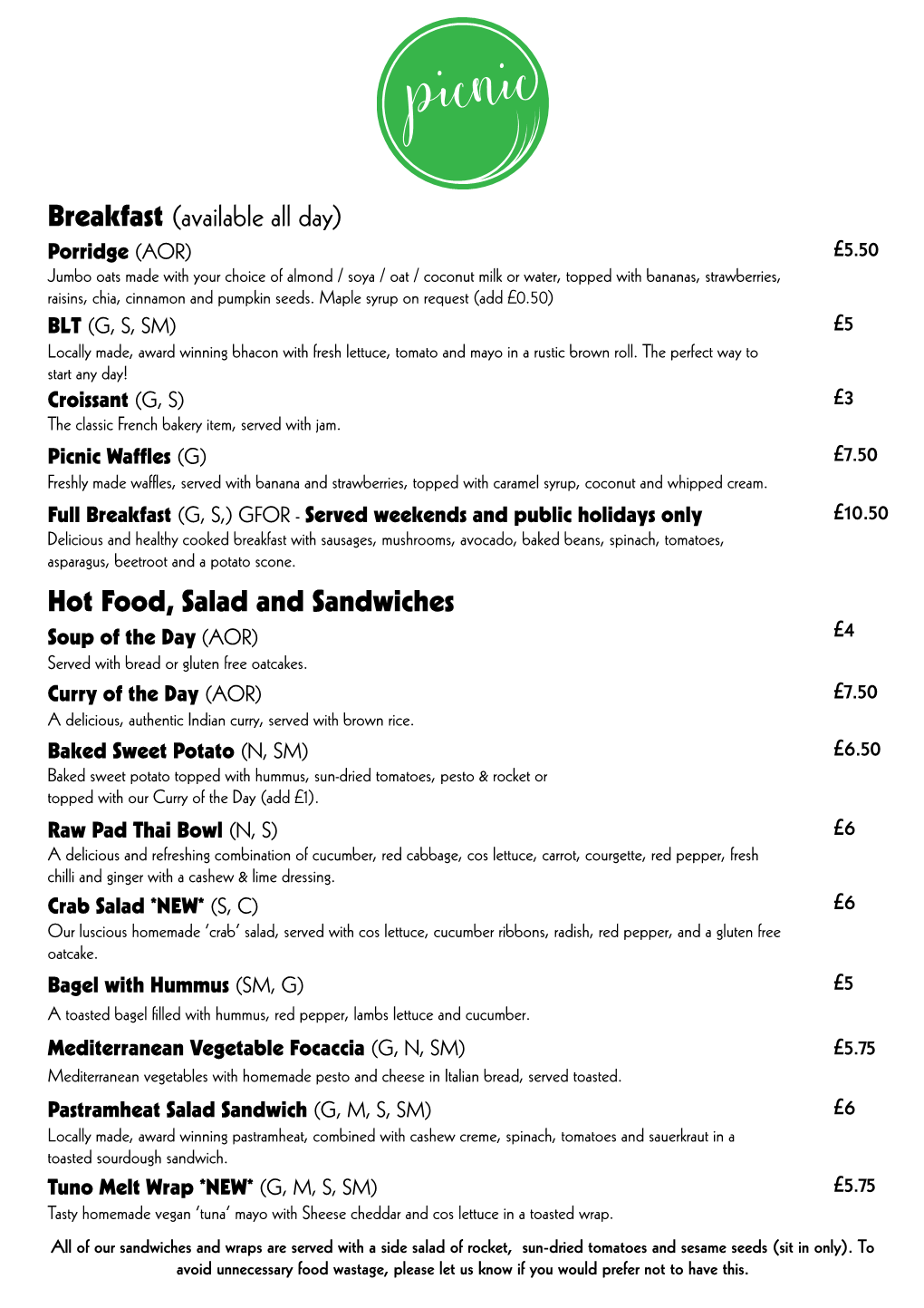 Covid Menu Colour