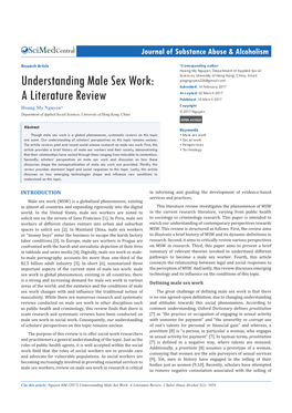 Understanding Male Sex Work