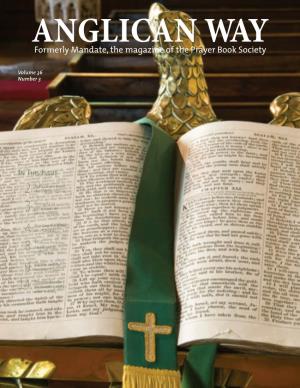 Formerly Mandate, the Magazine of the Prayer Book Society
