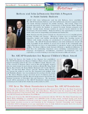 2010 Fall One Page Newsletter