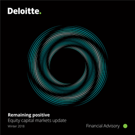 Remaining Positive Equity Capital Markets Update