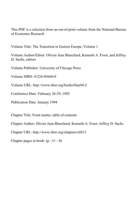 Front Matter, Table of Contents
