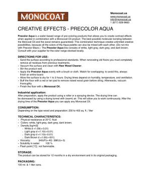 Creative Effects - Precolor Aqua