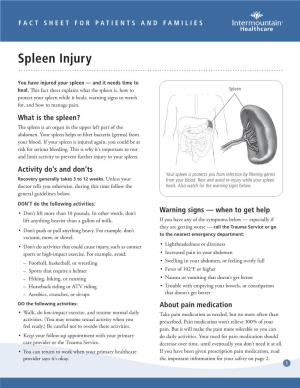 Spleen Injury