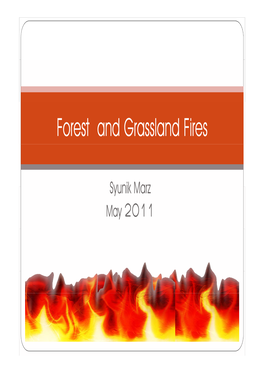 Forest and Grassland Fires