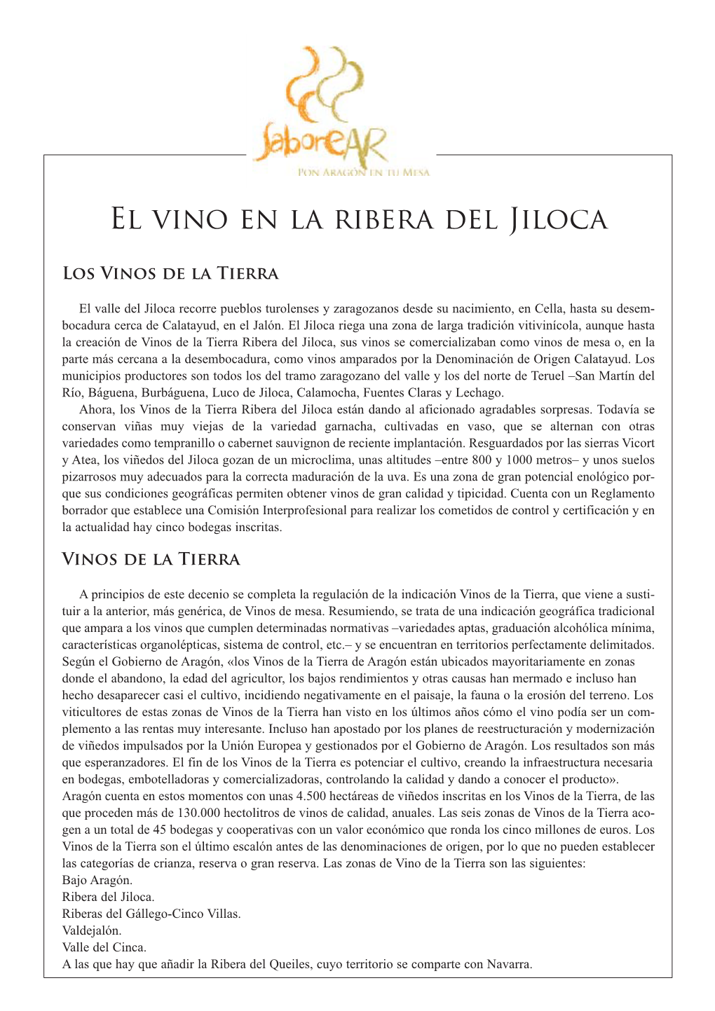 Vino Ribera Del Jiloca Territorial.Qxp