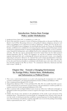 Nation-State Foreign Policy Amidst Globalization