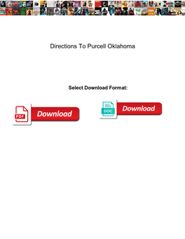 Directions to Purcell Oklahoma