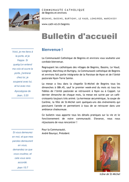 Bulletin D'accueil