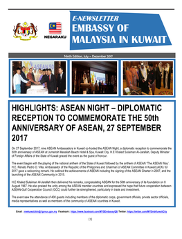 Embassy of Malaysia in Kuwait Organised Sports Event at Boulevard Park, Salmiya, Kuwait