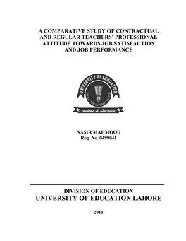 University of Education Lahore