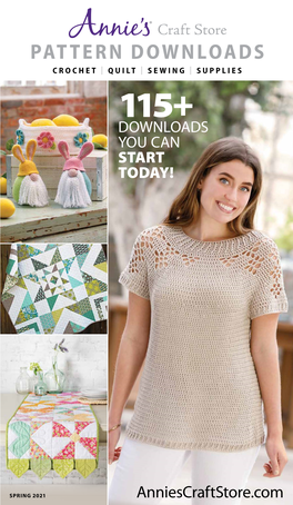Pattern Downloads Crochet | Quilt | Sewing | Supplies 115+ Downloads You Can Start Today!